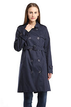 Women Wool Blends Coat Slim Trench Winter Coat Long Jacket Outwear - FushionGroupCorp