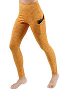 High Waist Out Pocket Yoga Pants Tummy Control Workout Running  Leggings Black - FushionGroupCorp