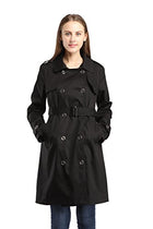 Women Wool Blends Coat Slim Trench Winter Coat Long Jacket Outwear - FushionGroupCorp