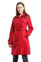 Women Wool Blends Coat Slim Trench Winter Coat Long Jacket Outwear - FushionGroupCorp