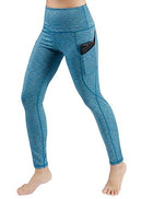 High Waist Out Pocket Yoga Pants Tummy Control Workout Running  Leggings Black - FushionGroupCorp