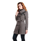 Women Wool Blends Coat Slim Trench Winter Coat Long Jacket Outwear - FushionGroupCorp
