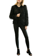 Simplee Apparel Women's Vintage Winter Warm Fluffy Faux Fur Coat Jacket Outwear - FushionGroupCorp