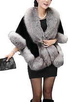 Zofirao Women's Fashion Luxury Soft Long Faux Fox Fur Shawl - FushionGroupCorp