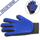 Pet Grooming Glove - Gentle Deshedding Brush Glove - Efficient Pet Hair Remover Mitt - Enhanced Five Finger Design - Perfect for Dog & Cat with Long & Short Fur - FushionGroupCorp