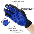 Pet Grooming Glove - Gentle Deshedding Brush Glove - Efficient Pet Hair Remover Mitt - Enhanced Five Finger Design - Perfect for Dog & Cat with Long & Short Fur - FushionGroupCorp