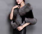 Zofirao Women's Fashion Luxury Soft Long Faux Fox Fur Shawl - FushionGroupCorp