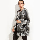 Faux Fur Fuzzy Coat Women ColorBlock Open Front Elegant Autumn Coats Fashion Winter Long Sleeve OL Work Coat Outerwear - FushionGroupCorp