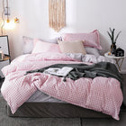 100% cotton satin bedding set comforter bedding set duvet cover bed sheet pillow Quilt cover Single/Double/Queen Size Quilted - FushionGroupCorp