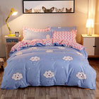100% cotton satin bedding set comforter bedding set duvet cover bed sheet pillow Quilt cover Single/Double/Queen Size Quilted - FushionGroupCorp