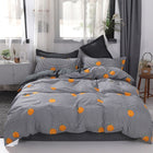 100% cotton satin bedding set comforter bedding set duvet cover bed sheet pillow Quilt cover Single/Double/Queen Size Quilted - FushionGroupCorp
