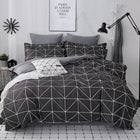 100% cotton satin bedding set comforter bedding set duvet cover bed sheet pillow Quilt cover Single/Double/Queen Size Quilted - FushionGroupCorp