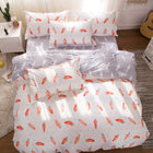 100% cotton satin bedding set comforter bedding set duvet cover bed sheet pillow Quilt cover Single/Double/Queen Size Quilted - FushionGroupCorp