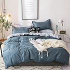 100% cotton satin bedding set comforter bedding set duvet cover bed sheet pillow Quilt cover Single/Double/Queen Size Quilted - FushionGroupCorp