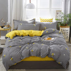 Lanke Cotton Bedding Sets, Home Textile Twin King Queen Size Bed Set Bedclothes with Bed Sheet Comforter set Pillow case - FushionGroupCorp