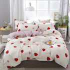 Lanke Cotton Bedding Sets, Home Textile Twin King Queen Size Bed Set Bedclothes with Bed Sheet Comforter set Pillow case - FushionGroupCorp