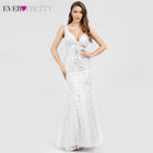 Sexy Sequined Mermaid Prom Dresses Long Ever Pretty V-Neck Sleeveless Elegant Women Formal Party Dresses Vestidos De Gala 2020 - FushionGroupCorp