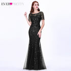 Sexy Sequined Mermaid Prom Dresses Long Ever Pretty V-Neck Sleeveless Elegant Women Formal Party Dresses Vestidos De Gala 2020 - FushionGroupCorp