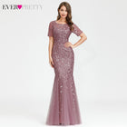 Sexy Sequined Mermaid Prom Dresses Long Ever Pretty V-Neck Sleeveless Elegant Women Formal Party Dresses Vestidos De Gala 2020 - FushionGroupCorp