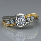 Hot sale New Design Luxury Big Oval CZ Ring Golden Color Wedding ring Fine Jewelry for Women - FushionGroupCorp