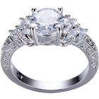 Hot sale New Design Luxury Big Oval CZ Ring Golden Color Wedding ring Fine Jewelry for Women - FushionGroupCorp