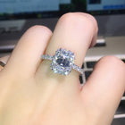Hot sale New Design Luxury Big Oval CZ Ring Golden Color Wedding ring Fine Jewelry for Women - FushionGroupCorp