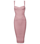 INDRESSME 2019 Women's Midi Bandage Dress Sexy Spaghetti Strap Bodycon Club Party Dresses Vestidos Wholesale - FushionGroupCorp