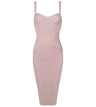 INDRESSME 2019 Women's Midi Bandage Dress Sexy Spaghetti Strap Bodycon Club Party Dresses Vestidos Wholesale - FushionGroupCorp