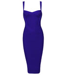 INDRESSME 2019 Women's Midi Bandage Dress Sexy Spaghetti Strap Bodycon Club Party Dresses Vestidos Wholesale - FushionGroupCorp