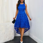 Fushion Women Dress Loose Sleeveless Plus Size Summer Lace Sexy Fashion O Neck Long Casual High Waist Dresses - FushionGroupCorp