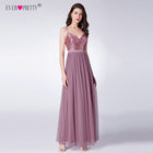 Ever Pretty Long Prom Dresses 2020 Pleated A-Line Floor-Length Vestido De Festa Women Elegant Sleeveless Banquet Party Dress - FushionGroupCorp