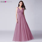 Ever Pretty Long Prom Dresses 2020 Pleated A-Line Floor-Length Vestido De Festa Women Elegant Sleeveless Banquet Party Dress - FushionGroupCorp