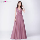 Ever Pretty Long Prom Dresses 2020 Pleated A-Line Floor-Length Vestido De Festa Women Elegant Sleeveless Banquet Party Dress - FushionGroupCorp