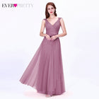 Ever Pretty Long Prom Dresses 2020 Pleated A-Line Floor-Length Vestido De Festa Women Elegant Sleeveless Banquet Party Dress - FushionGroupCorp