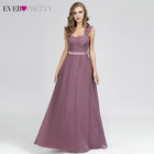 Ever Pretty Long Prom Dresses 2020 Pleated A-Line Floor-Length Vestido De Festa Women Elegant Sleeveless Banquet Party Dress - FushionGroupCorp