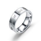 Black Silver Stainless Steel Ring Fashion Couple Rings Permanent Love Romantic engagement Anniversary Gift for Women Men - FushionGroupCorp