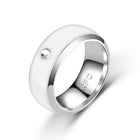 Black Silver Stainless Steel Ring Fashion Couple Rings Permanent Love Romantic engagement Anniversary Gift for Women Men - FushionGroupCorp