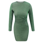 Office Lady Elegant Dress Women's New Long Sleeves Ladies Stretch Bodycon Plain Dress Long Tunic Gradient Dresses OL Clothes Hot - FushionGroupCorp