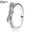 CUTEECO Rose Gold Silver Zircon Engagement Ring Crystal Wedding Rings for Women Fashion Jewelry Gift 2019 Anillos Mujer - FushionGroupCorp
