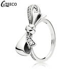 CUTEECO Rose Gold Silver Zircon Engagement Ring Crystal Wedding Rings for Women Fashion Jewelry Gift 2019 Anillos Mujer - FushionGroupCorp