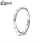 CUTEECO Rose Gold Silver Zircon Engagement Ring Crystal Wedding Rings for Women Fashion Jewelry Gift 2019 Anillos Mujer - FushionGroupCorp