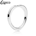 CUTEECO Rose Gold Silver Zircon Engagement Ring Crystal Wedding Rings for Women Fashion Jewelry Gift 2019 Anillos Mujer - FushionGroupCorp
