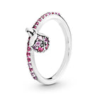 BRACE CODE New original European crown crystal ring woven wish bones beautiful ring wedding jewelry direct sales - FushionGroupCorp