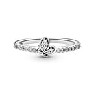 BRACE CODE New original European crown crystal ring woven wish bones beautiful ring wedding jewelry direct sales - FushionGroupCorp
