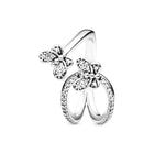 BRACE CODE New original European crown crystal ring woven wish bones beautiful ring wedding jewelry direct sales - FushionGroupCorp