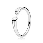BRACE CODE New original European crown crystal ring woven wish bones beautiful ring wedding jewelry direct sales - FushionGroupCorp