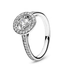 BRACE CODE New original European crown crystal ring woven wish bones beautiful ring wedding jewelry direct sales - FushionGroupCorp