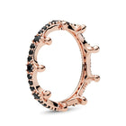 BRACE CODE New original European crown crystal ring woven wish bones beautiful ring wedding jewelry direct sales - FushionGroupCorp