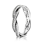 CHIELOYS Fashion Classic Shine Zircon Wedding Rings For Women Personality Charm Twist Flower Shape Crystal Ring Engagement Gift - FushionGroupCorp