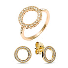 Boosbiy High Quality Jewelry Sets for Women Round Cubic Zircon Brand Rings/Earrings Jewelry Sets Wholesale Nice Valentine Gift - FushionGroupCorp